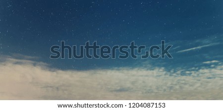 Night sky backgrounds with stars and clouds