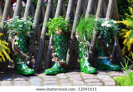 Boot Flowerpot Royalty-Free Stock Photo #12041611