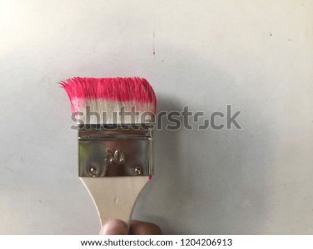 Pink paint brush