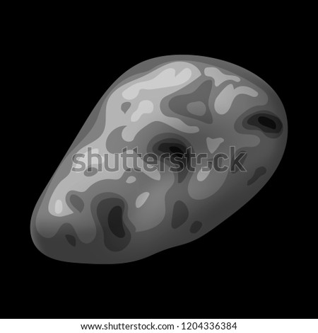 Space stone icon. Isometric of space stone vector icon for web design isolated