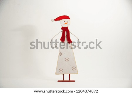 Christmas and New Year holiday background Dolls and gifts. A Happy Day