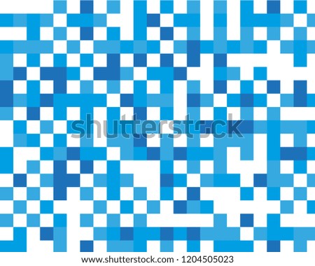Abstract geometric pattern with blue squares. Design element for web banners, posters, cards, wallpapers, backdrops, panels Black and white color Vector illustration