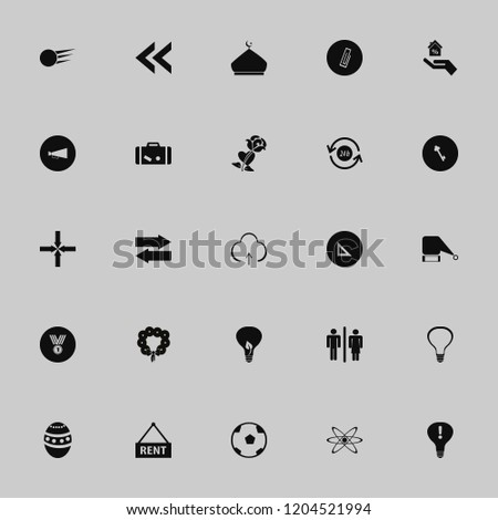 symbol icon. symbol vector icons set santa hat, left arrow, key and arrows center