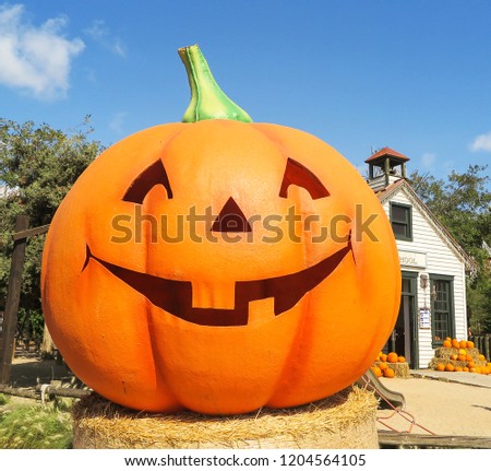 Giant halloween pumpkin 