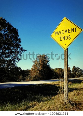 Road sign in Missouri