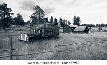 Farm in Nederlands, Colorado |Black & White|             