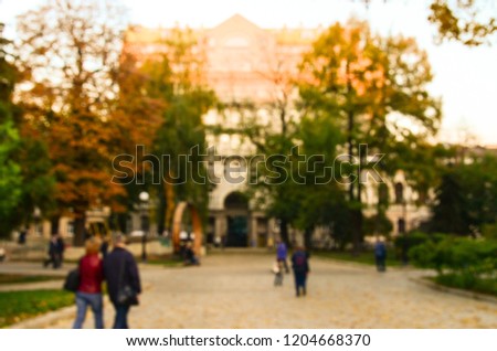 autumn  blur background