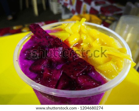 Carnival of various types and food and beverage menus from thailand served for sale. 