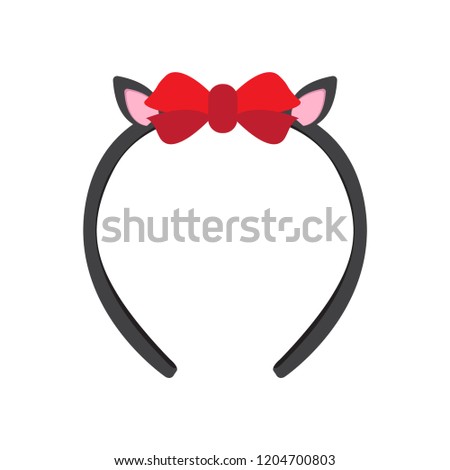Isolated headband icon with a ribbon. Vector illustration design