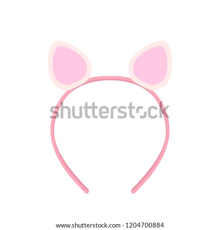 Isolated headband with rabbit ears. Vector illustration design