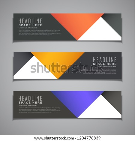 stock vector banner background modern template design Royalty-Free Stock Photo #1204778839