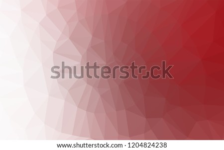 Light Red vector shining hexagonal template. A vague abstract illustration with gradient. Brand new style for your business design.