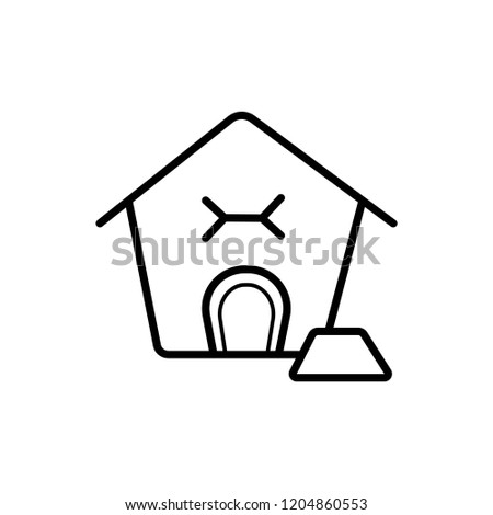 dog house icon vector