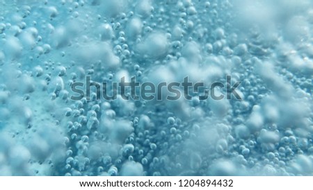 Close up shot of air bubbles taken underwater symbolising the essence of life and the universe 
