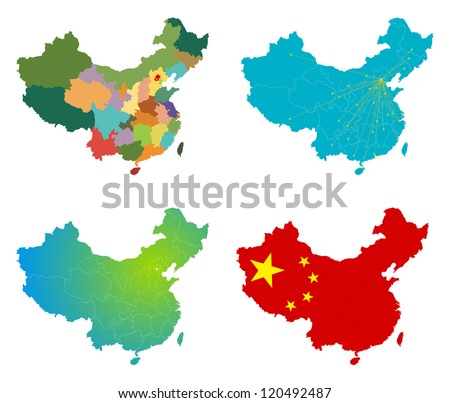 Vector China Map set