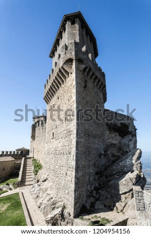 A part of the fortress in San Marino