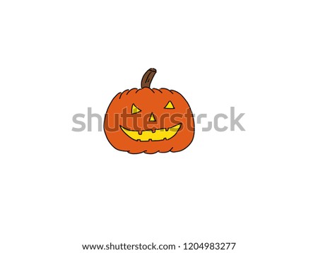 The halloween pumpkin