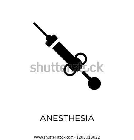 Anesthesia icon. Anesthesia symbol design from Dentist collection. Simple element vector illustration on white background.