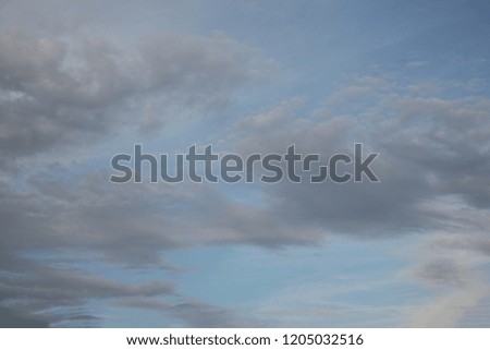 Background of blue sky as picture. Abstract clouds and sky. The best most beautiful images of the heavens with clouds.