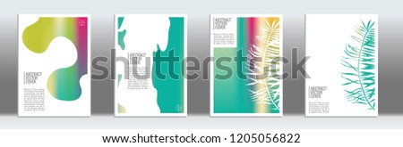 Rainbow cover design mockup. Notebook creative layout. Background for corporate annual report, poster, magazine first page. Minimal leaflet, business flyer. Promotion concept card. A4  abstract art