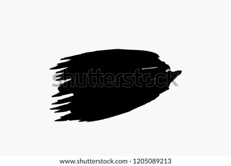 black vector brushstroke