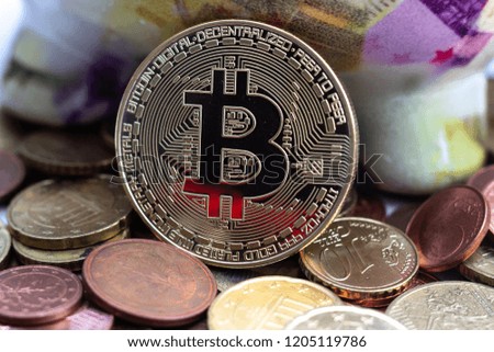Bitcoin Crypto Digital Money with Euro