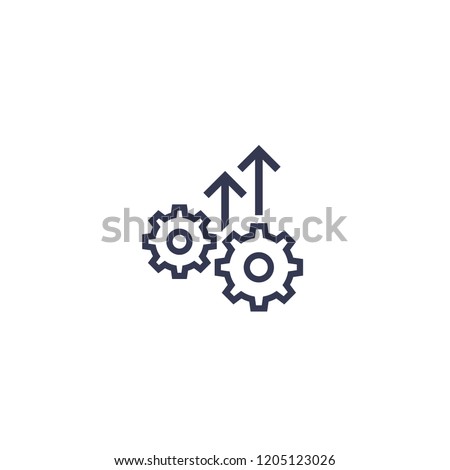 Operational excellence, efficiency icon Royalty-Free Stock Photo #1205123026
