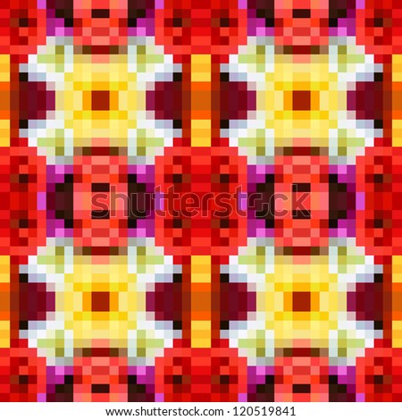 Ethnic pixels pattern