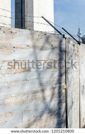 vintage wooden wall and modern architecture outdoor background