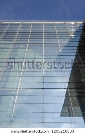 glass facade modern architecture background concept