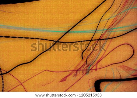 Abstract photography using light from cars on a freeway.