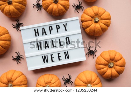 Happy halloween lightbox message with black scary bats