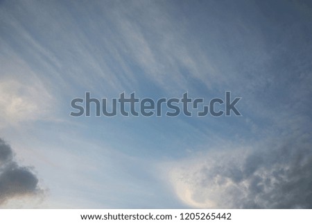 The most beautiful clouds and blue sky. Abstract background of heaven image. Best picture of sky with clouds.