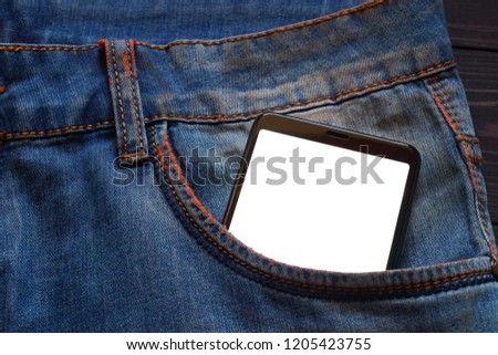 Smartphone in pocket