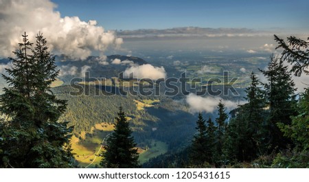Mountain landscape pictures taken in German Alps