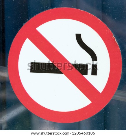 Smoking forbiden - forbiden smoking sign 
red circle, cigarette 