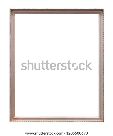 White wooden frame for paintings, mirrors or photo