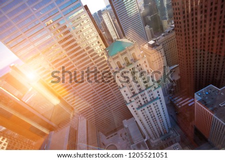 Toronto financial district skyline