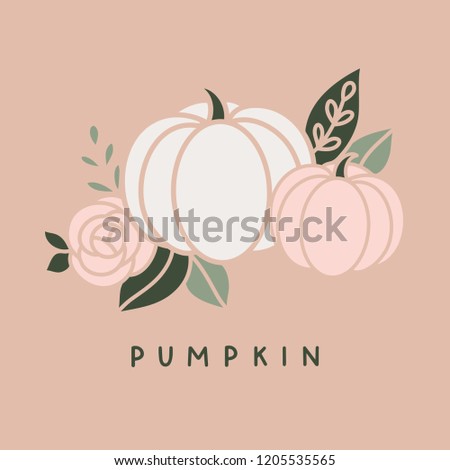 Vector halloween pumpkin illustration clip art