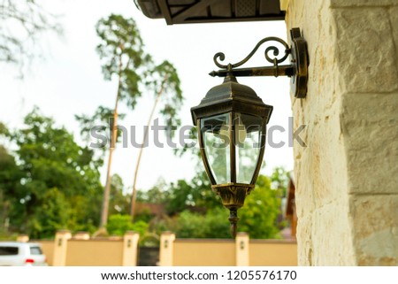 street metal lamp stylized