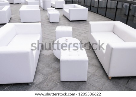 outdoor furniture on the terrace