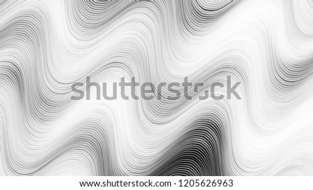Black and white wavy striped pattern for backgrounds and design