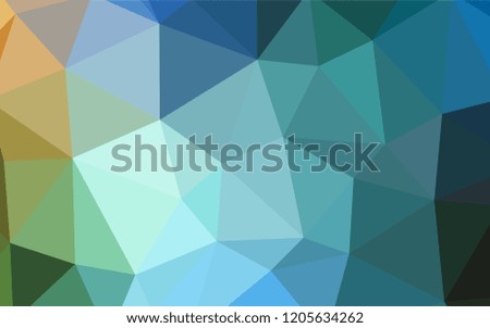 Light Blue, Green vector gradient triangles template. Elegant bright polygonal illustration with gradient. New template for your brand book.