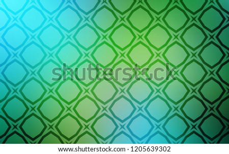 Light Blue, Green vector layout with bright stars. Modern geometrical abstract illustration with stars. Pattern for new year ad, booklets.