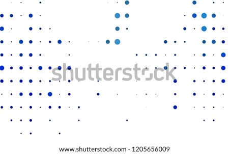 Light BLUE vector background with bubbles. Illustration with set of shining colorful abstract circles. Template for your brand book.
