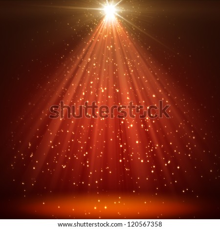 great christmas texture with shining stars and rays
