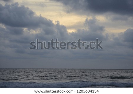 Sunset ocean and sky