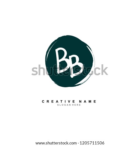 B B BB Initial abstract logo concept vector