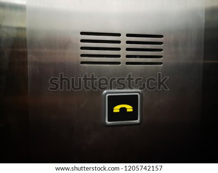 The telephone keypad is in the elevator for emergency assistance.
