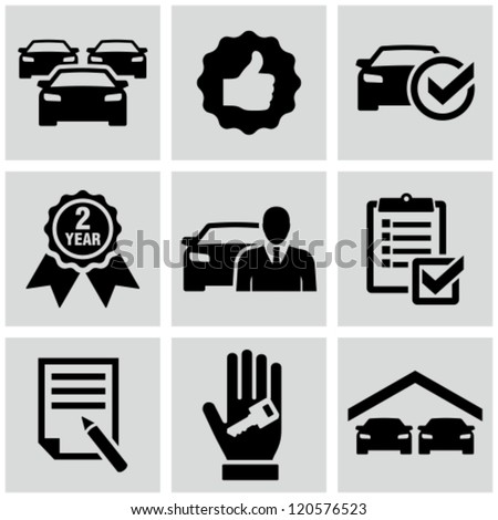 Car dealership icons